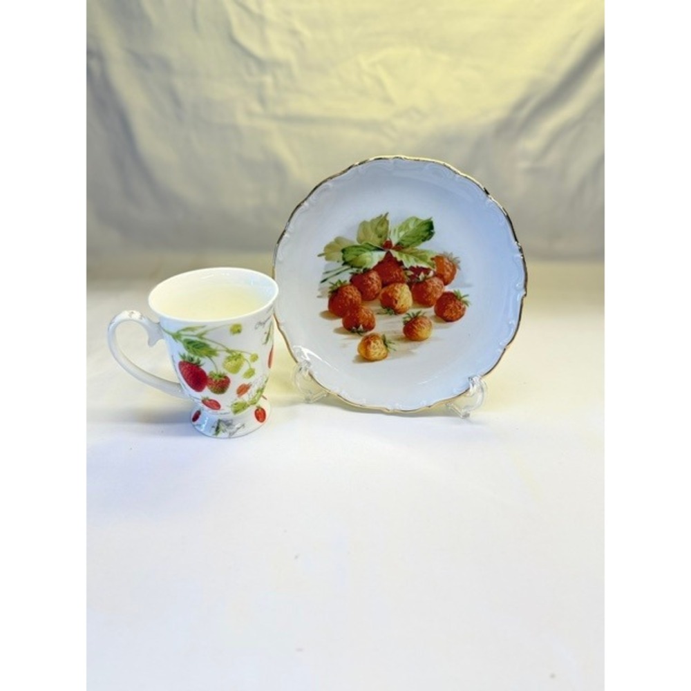 Vintage Strawberry Kitchen Set Caddy Shakers Jam Pots Harry & David Spreaders - Picture 8 of 14